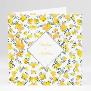 Faire-part de mariage Liberty groseilles*Faire-part Elégant Fashion