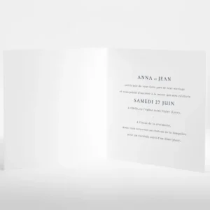 Faire-part de mariage Lisboa livret*Faire-part Elégant Online