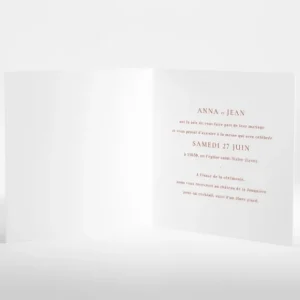 Faire-part de mariage Lisboa livret*Faire-part Elégant Online