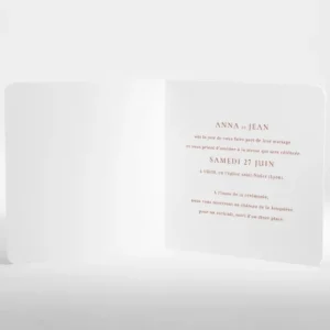 Faire-part de mariage Lisboa livret*Faire-part Elégant Online