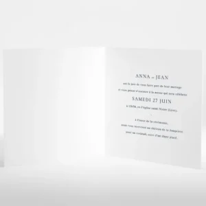 Faire-part de mariage Lisboa livret*Faire-part Elégant Online
