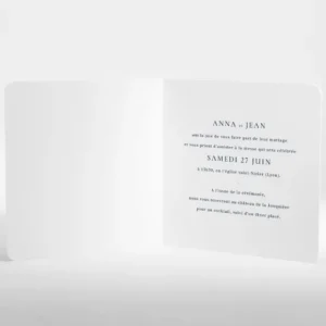 Faire-part de mariage Lisboa livret*Faire-part Elégant Online