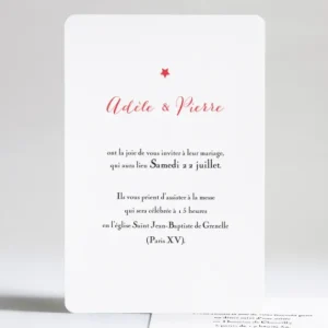 Faire-part de mariage Ma belle etoile*Faire-part Elégant Online
