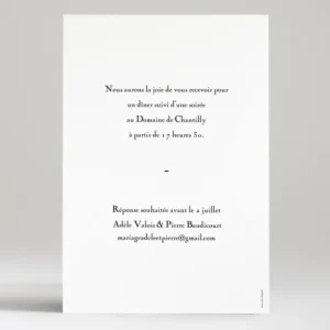 Faire-part de mariage Ma belle etoile*Faire-part Elégant Online