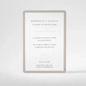 Faire-part de mariage Maries couronnes*Faire-part Elégant Outlet