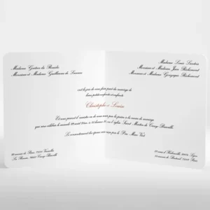 Faire-part de mariage Medaillon elegant*Faire-part Elégant Hot