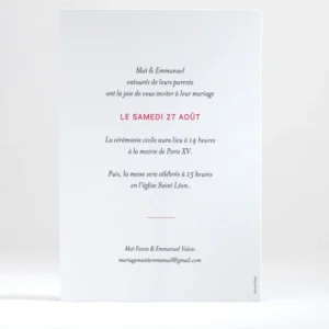 Faire-part de mariage Medaillon en or portrait*Faire-part Elégant New