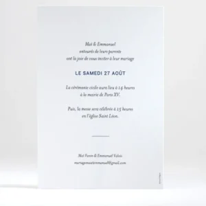 Faire-part de mariage Medaillon en or portrait*Faire-part Elégant New