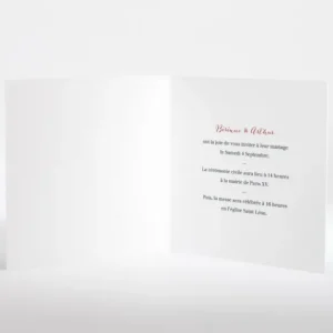 Faire-part de mariage Medaillon en or*Faire-part Elégant New