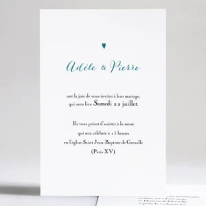 Faire-part de mariage Mon petit coeur*Faire-part Elégant Hot