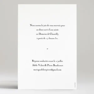 Faire-part de mariage Mon petit coeur*Faire-part Elégant Hot