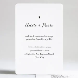Faire-part de mariage Mon petit coeur*Faire-part Elégant Hot