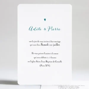 Faire-part de mariage Mon petit coeur*Faire-part Elégant Hot