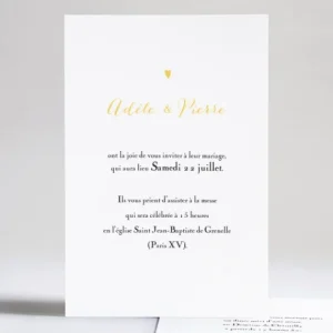 Faire-part de mariage Mon petit coeur*Faire-part Elégant Hot