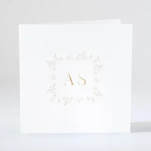 Faire-part de mariage Murmure dore*Faire-part Elégant Sale
