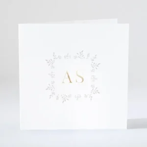 Faire-part de mariage Murmure dore*Faire-part Elégant Sale
