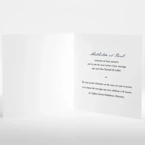 Faire-part de mariage Nantes rayures*Faire-part Elégant Fashion