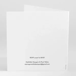Faire-part de mariage Nantes rayures*Faire-part Elégant Fashion