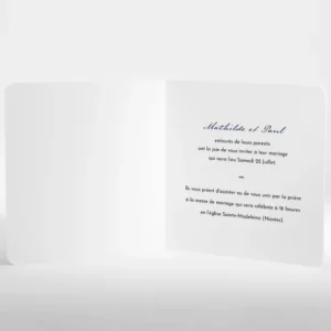 Faire-part de mariage Nantes rayures*Faire-part Elégant Fashion