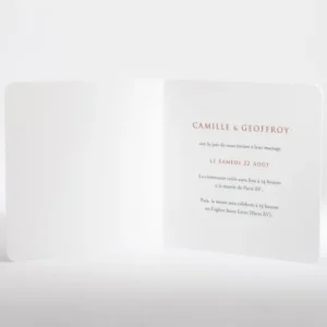 Faire-part de mariage Nature elegante or*Faire-part Elégant Discount