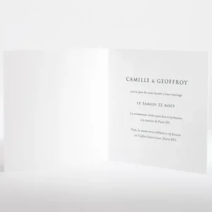 Faire-part de mariage Nature elegante cuivre*Faire-part Elégant New