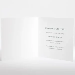 Faire-part de mariage Nature elegante or*Faire-part Elégant Discount