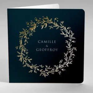 Faire-part de mariage Nature elegante or*Faire-part Elégant Discount