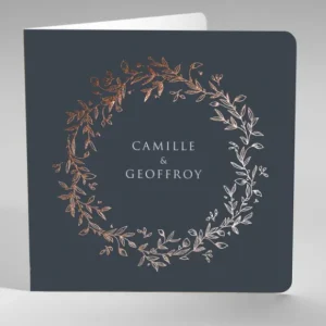 Faire-part de mariage Nature elegante cuivre*Faire-part Elégant New