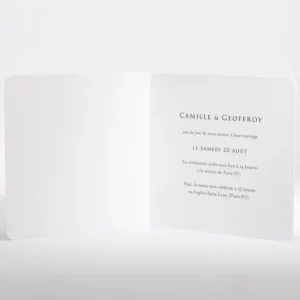 Faire-part de mariage Nature elegante or*Faire-part Elégant Discount
