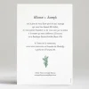 Faire-part de mariage Passion vegetale*Faire-part Elégant Outlet
