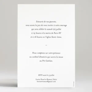 Faire-part de mariage Passionnement*Faire-part Elégant Discount
