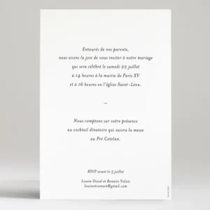 Faire-part de mariage Passionnement*Faire-part Elégant Discount