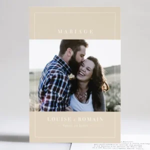 Faire-part de mariage Passionnement*Faire-part Elégant Discount