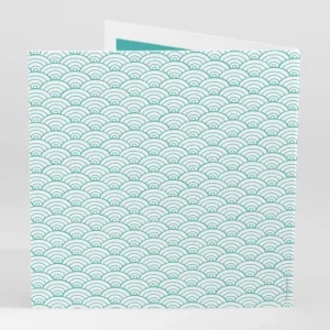 Faire-part de mariage Pattern tendance vague*Faire-part Elégant Hot