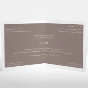 Faire-part de mariage Pattern tendance vague*Faire-part Elégant Hot