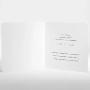 Faire-part de mariage Pays Basque*Faire-part Elégant Fashion