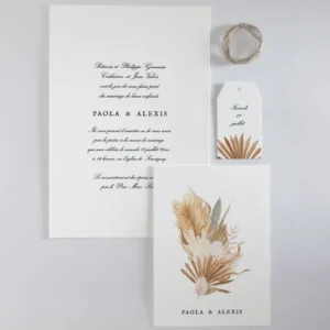 Faire-part de mariage Peche mignon*Faire-part Elégant Hot