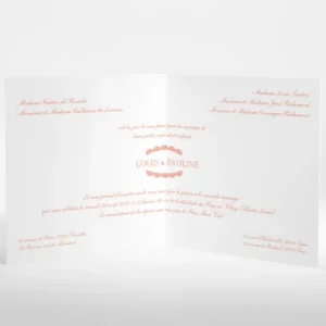 Faire-part de mariage Petite dentelle*Faire-part Elégant Discount
