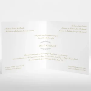 Faire-part de mariage Petite dentelle*Faire-part Elégant Discount