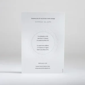 Faire-part de mariage Photo tressee*Faire-part Elégant Outlet