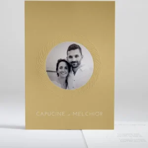 Faire-part de mariage Photo tressee*Faire-part Elégant Outlet