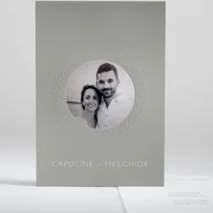 Faire-part de mariage Photo tressee*Faire-part Elégant Outlet
