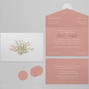Faire-part de mariage Pink*Faire-part Elégant Outlet