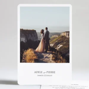 Faire-part de mariage Portrait moderne*Faire-part Elégant Clearance