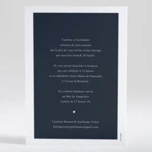 Faire-part de mariage Poudre d'or chic*Faire-part Elégant Clearance