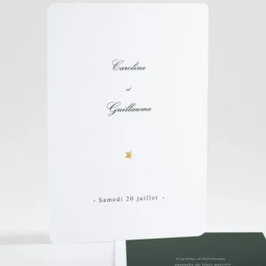 Faire-part de mariage Poudre d'or chic*Faire-part Elégant Clearance