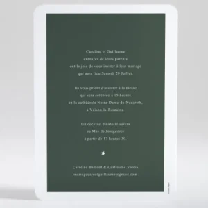 Faire-part de mariage Poudre d'or chic*Faire-part Elégant Clearance