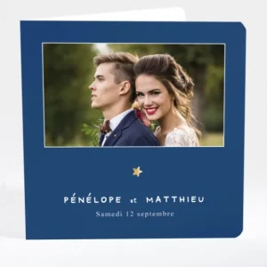 Faire-part de mariage Poudre d'or photo*Faire-part Elégant Best