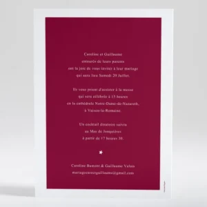 Faire-part de mariage Poudre d'or chic*Faire-part Elégant Clearance