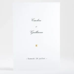 Faire-part de mariage Poudre d'or chic*Faire-part Elégant Clearance